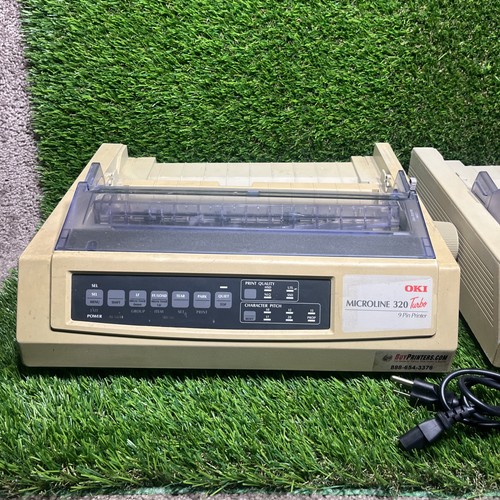 2 OkiData Oki Microline 320 Turbo 9-Pin Dot Matrix Printer - Used As Is - Picture 2 of 10