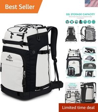 Ski Boot Bag, 55L/70L Waterproof Ski and Snowboard Boots Travel Backpack for ...