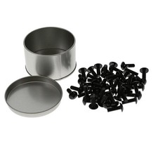 10 Pack of 10-32 Rack Screws, Black 50-Pack