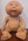 Vintage 2015 Cabbage Patch Kid Drink And Wets Newborn, Bald Brown Eyes