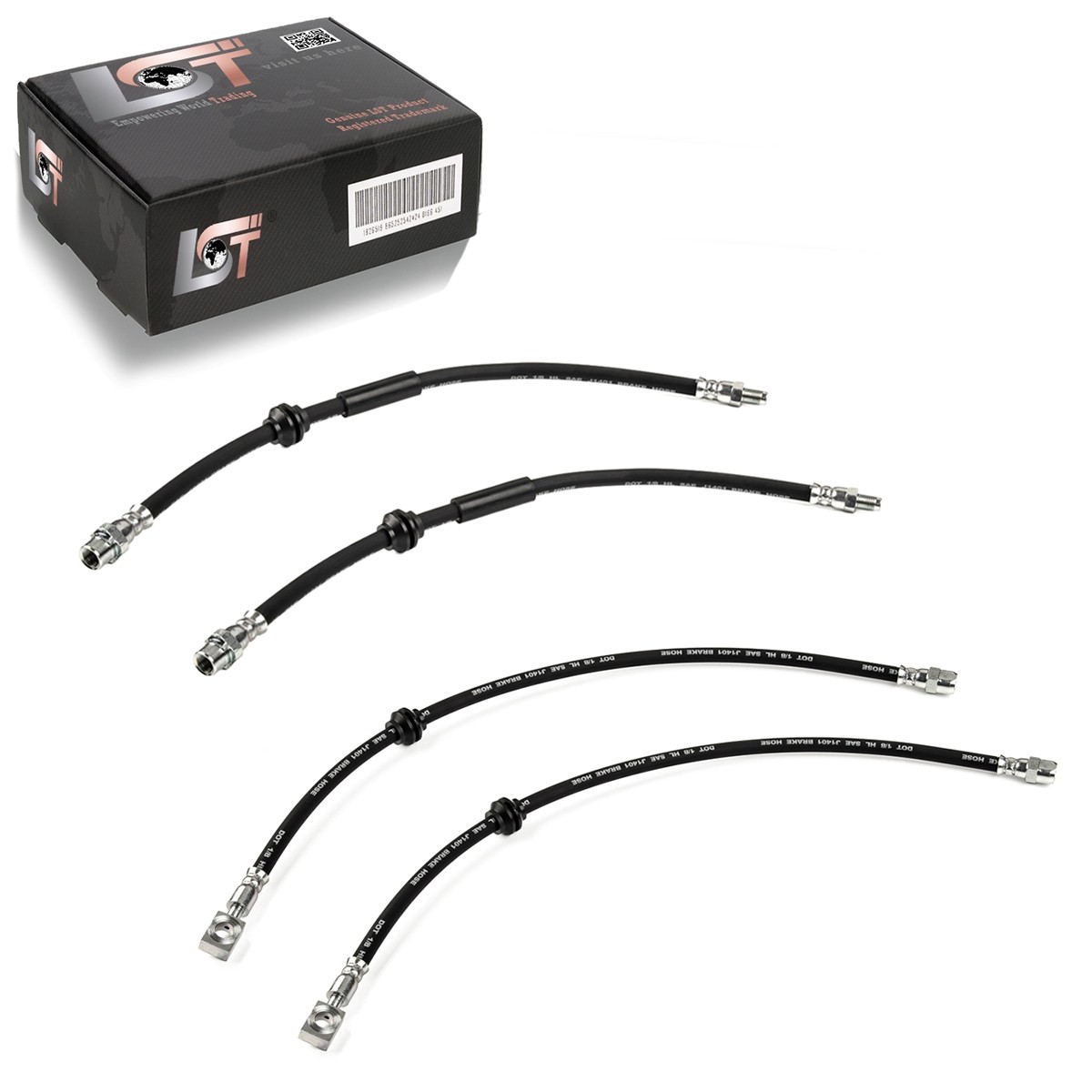4X Brake Hose Pipeline Front Axle Rear Axle For Mini R50 R52 R53 Cabrio