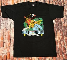 Vtg 1992 Screen Stars CHIEF LITTLE TURTLE Single Stitch T-Shirt Size Large USA