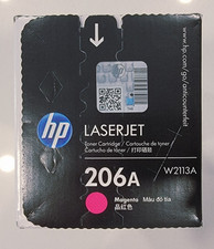 Genuine HP LaserJet 206A W2113A Magenta Toner Cartridge New in Sealed Box