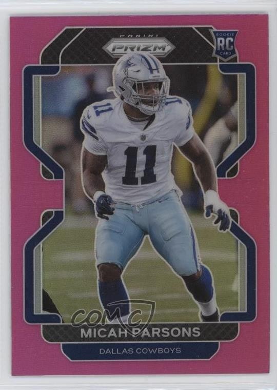 2021 Panini Prizm Rookie Pink Prizm Micah Parsons #382 Rookie RC 17f8