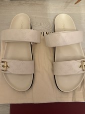 LOUIS VUITTON BOM DIA Flat Slides Sandals 41