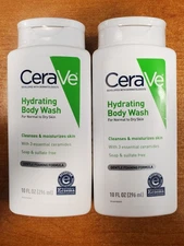 2 Pack: CeraVe Hydrating Body Wash for Dry Skin 10 oz. ea. (7491) R6P3