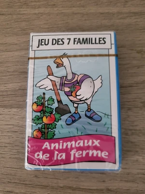 JEU DES 7 FAMILLES : LES ANIMAUX DE LA FERME / NEUF SOUS BLISTER PETIT PRIX - Photo 1/2