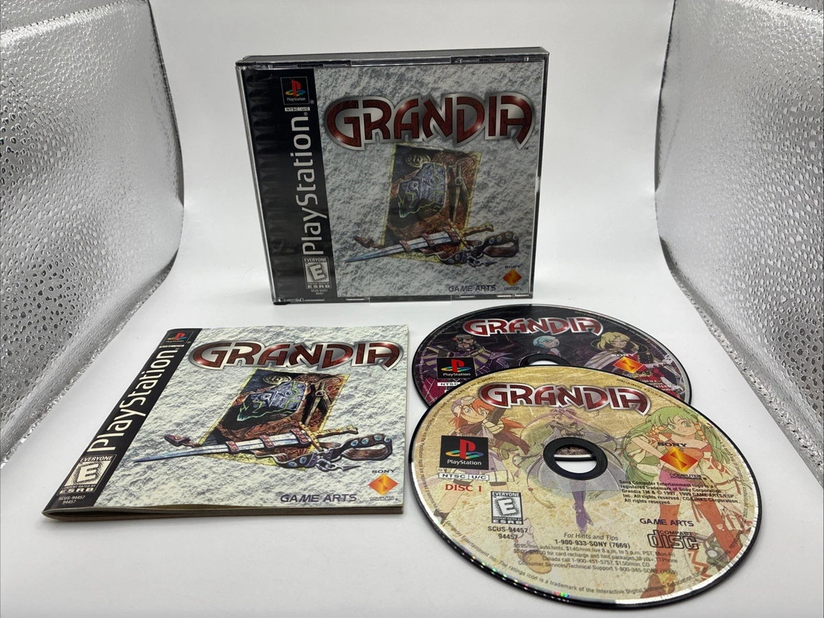Grandia Playstation 1 PS1 PSX PAL Anime Videospiel USK Anleitung Rollenspiel