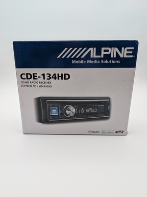 NOS Alpine CDE-134HD CD/HD Radio CD PLAYER Receiver USB: IPHONE/IPOD/MP3 