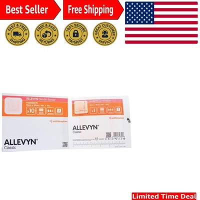 Waterproof Gentle Border Dressing 4'' x 4'' - Box of 10, Ideal for Sensitive Skin