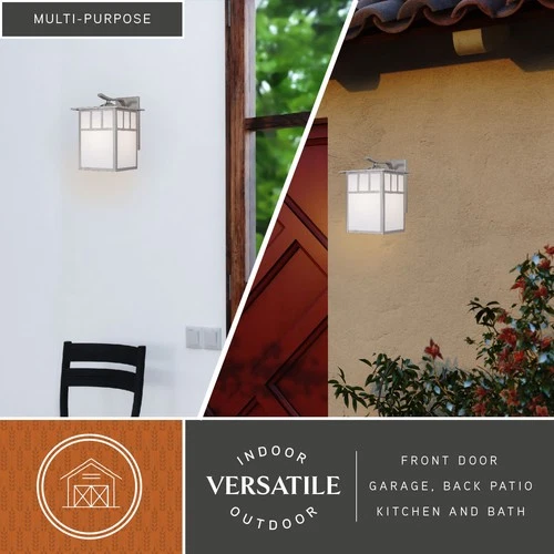 Vaxcel Lighting OW14693 Mission 1 Light Outdoor Wall Sconce - 9 - Bronze - Picture 10 of 11