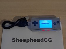 Nintendo Game Boy Micro Silver Handheld System - Fully Tested, VGC + Charger!