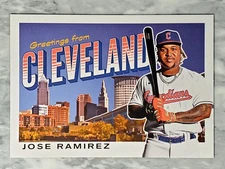 Jose Ramirez 2022 Topps Archives Oversized Postcard Box Topper #OPC-11 Guardians