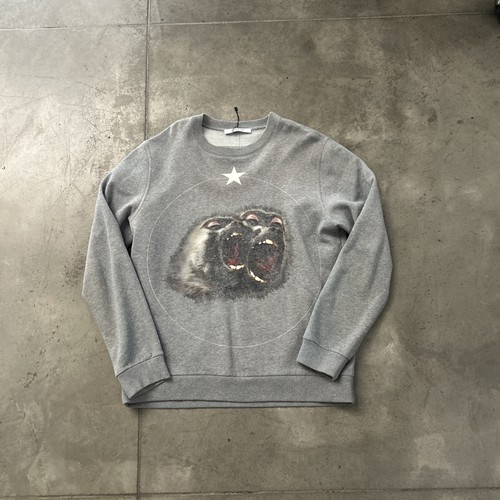 Givenchy Grey Monkey Brothers Crewneck Sweatshirt (large)