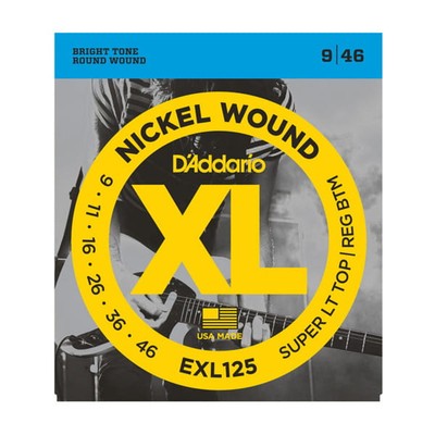 D'ADDARIO EXL125Electric Guitar Strings 09-46