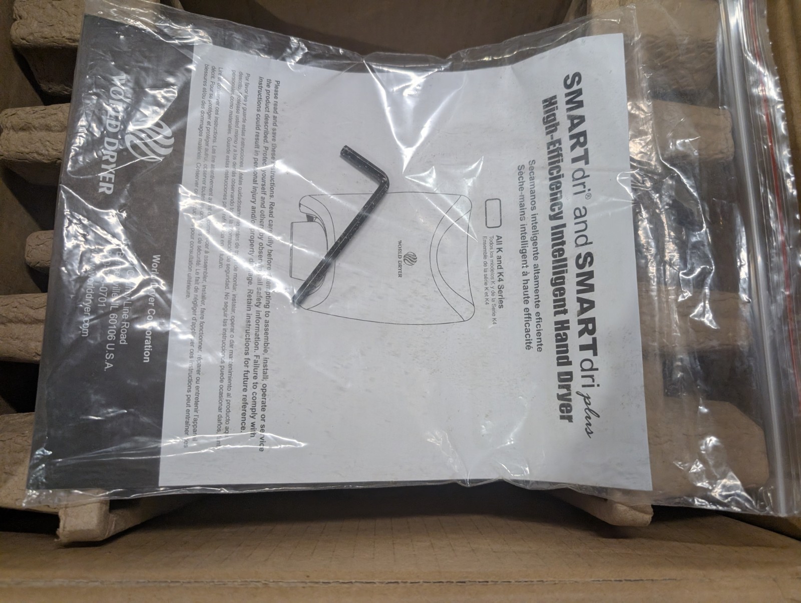 World Dryer SMARTdri Plus High Efficiency Intelligent Automatic Hand Dryer