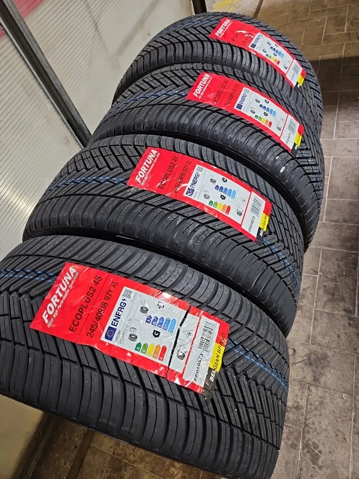 4 PNEUMATICI 245 40 R18 97Y FORTUNA GOMME NUOVE DOT 2025 M+S 3PMSF 4 STAGIONI - Imagen 4 de 4