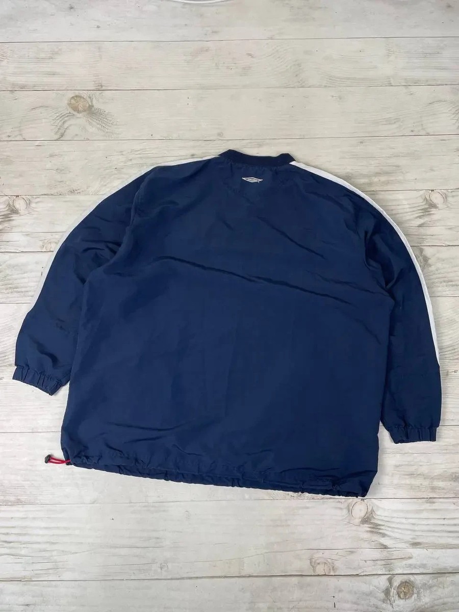 Umbro England 2002 2004 Sweatshirt Drill Top Windbreaker Men Size