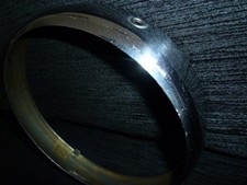 Classic Vintage 8" CHROME RIM LUCAS TYPE HEADLIGHT SURROUND eg MG TC