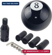 Black 8 Round Ball Gear Shift Knobs Universal Automatic Manual Shifter Knob A