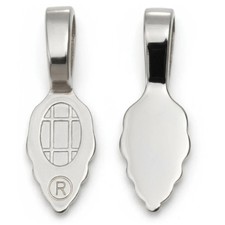 Genuine Aanraku Large Silver Plated Leaf Bails Pack of 25