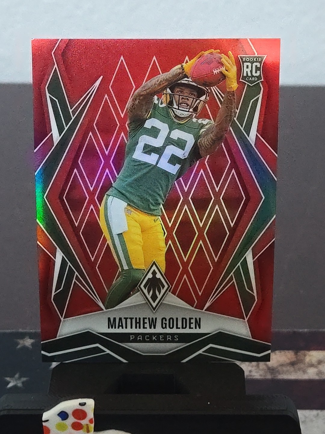 2025 Panini Phoenix Matthew Golden Red Prizm /99 Packers Rookie #174 RC