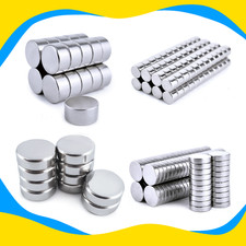 Extrem starke Neodym-Magnet Scheibenmagnet Zylinder - Größe und Menge wählbar