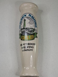 Jersey Shore GOLD Beer Ceramic Tap Handle Draft HUNTERDON