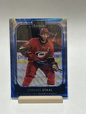 2021-22 O-Pee-Chee Platinum Blue Surge #81 Jordan Staal Carolina Hurricanes
