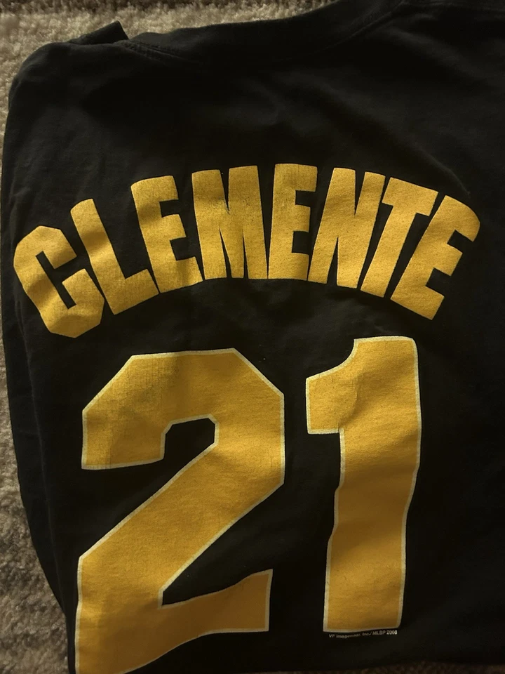 Camisa Roberto Clemente Pittsburgh Pirates Majestic XL Foto 3 de 4