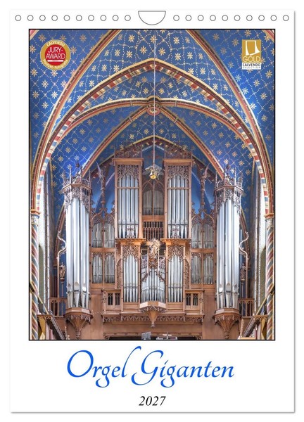 "Calendar 2027 · UK Version · Orgel Giganten (Wall Calendar 2027 8\" × 12\" Portrai"-image