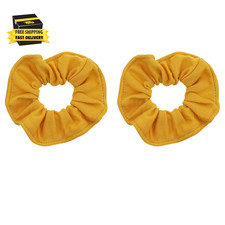 Set of 2 Large Solid Scrunchies Mustard
