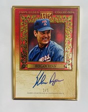 2025 Topps Gilded Collection Nolan Ryan Gold Framed Auto /5