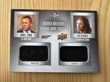 JAMES BOND costume relic card SPECTRE BM-42 dual Bond & Madeleine Upper Deck