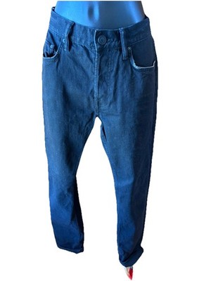 ALLSAINTS Rex Mens Black Jeans Coated Denim Size 30 X 32