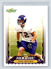 Chad Greenway Rookie 2006 Score #332a Minnesota Vikings RC 1-7