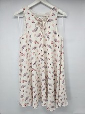 Womens Blues & Greys Shift Dress Floral Pink White Size S