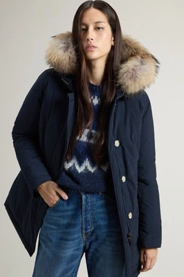 WOOLRICH LUXURY DONNA CAPPOTTO INVERNO BLU SCURO XS