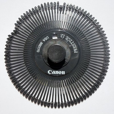 Canon Prestige 12 Daisy Wheel Printwheel OEM USA 860170 NEW w/ Plastic Case