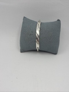 Sterling Silver 925 Mexico bangle cuff bracelet (7" 16.1g)