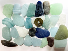 sea glass from japan Surf-Tumbled Beach Glass Various color