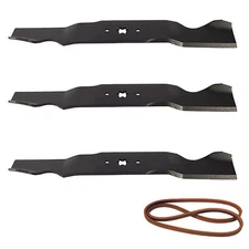 Mower Deck Belt & Blade Set Fits MTD Replaces 742-0677A