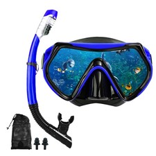 Snorkeling Gear for Adults, Dry Snorkel Mask Set, Scuba Diving Snorkle mask S...