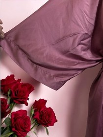 Victoria's Secret Satin Kimono Robe Size M/L Dusty Rose Soft Sexy Calf Length 