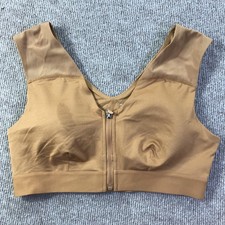 Tommie Copper Sports Bra Womens XL Znergy Copper Zinc Infused Zip Front Support