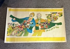Vintage 1969 Kim Whitesides 7Up UnCola Poster UN &UN IS TWO Original