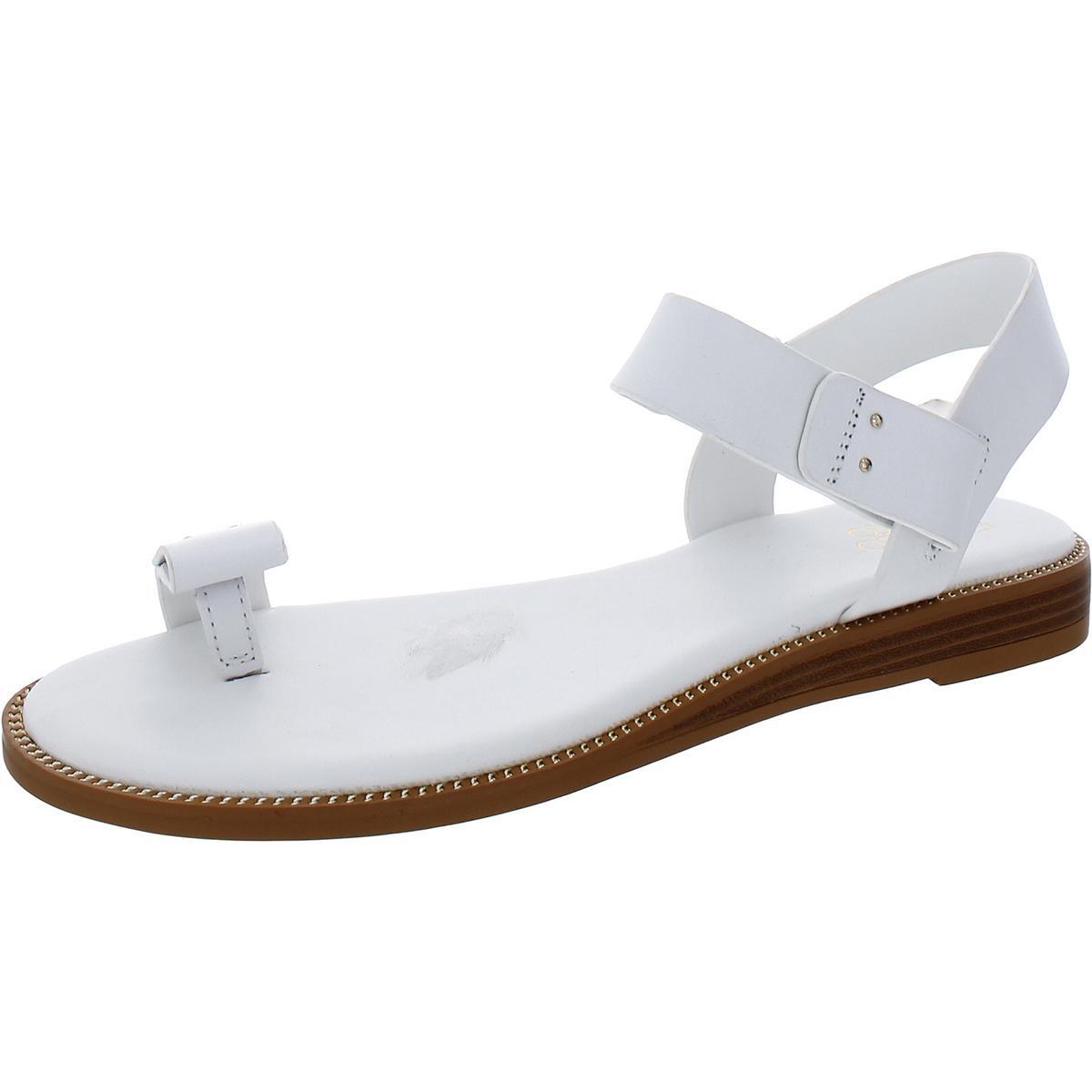 Женские босоножки Franco Sarto Geranio белого цвета на плоской подошве 9.5 Medium (B,M) BHFO 2764