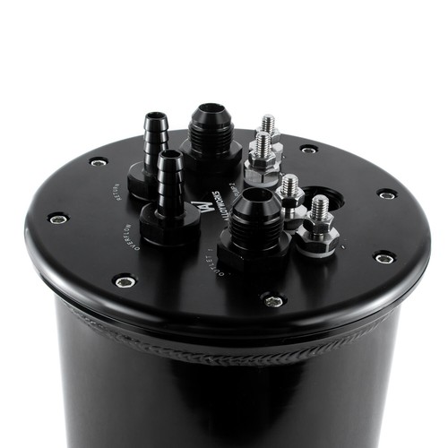 Universal In Tank Fuel Pump 2.8L Aluminum Fuel Surge Tank - Fits