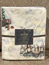 NEW Pottery Barn Teen Harry Potter Christmas at Hogwarts Percale Twin Sheet Set