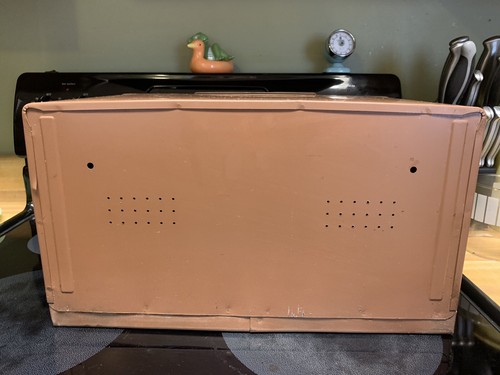 Vintage Lincoln Beautyware Canister Brown Stackable Pie Safe Bread Box Kitchen - Picture 21 of 22
